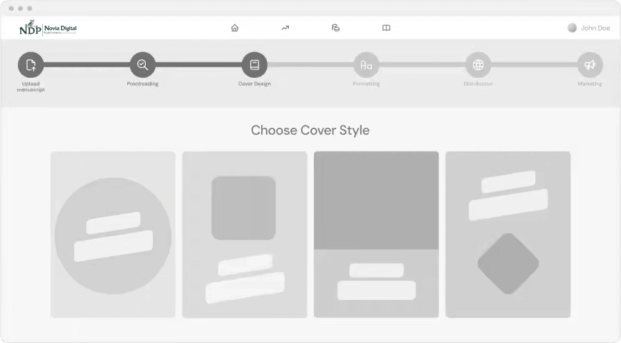 design your cover and layout