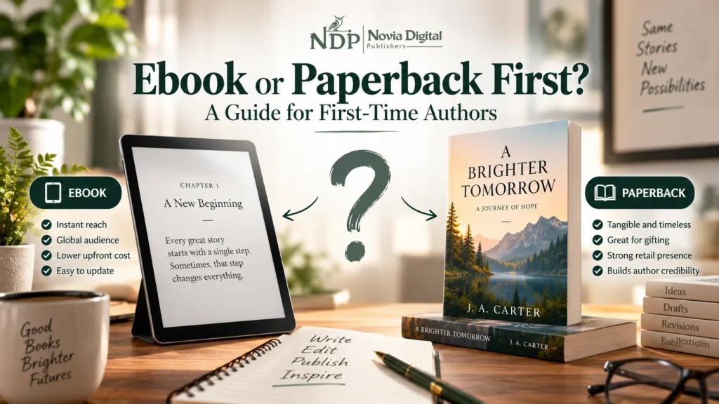 Ebook or Paperback First? A Guide for First-Time Authors